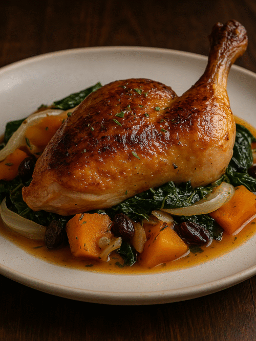 Pollo con Calabaza y Espinacas | CocinaCanalla