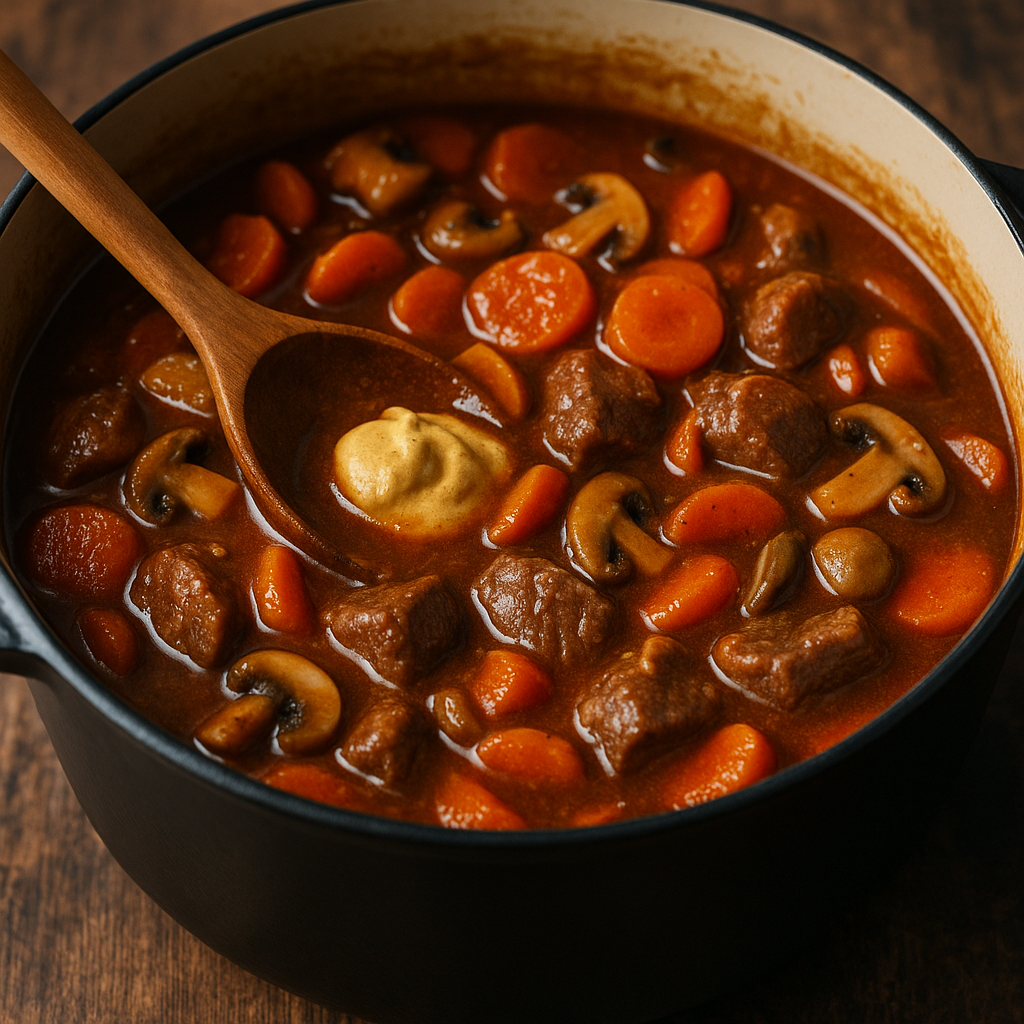 Guiso ternera mostaza y vino | CocinaCanalla