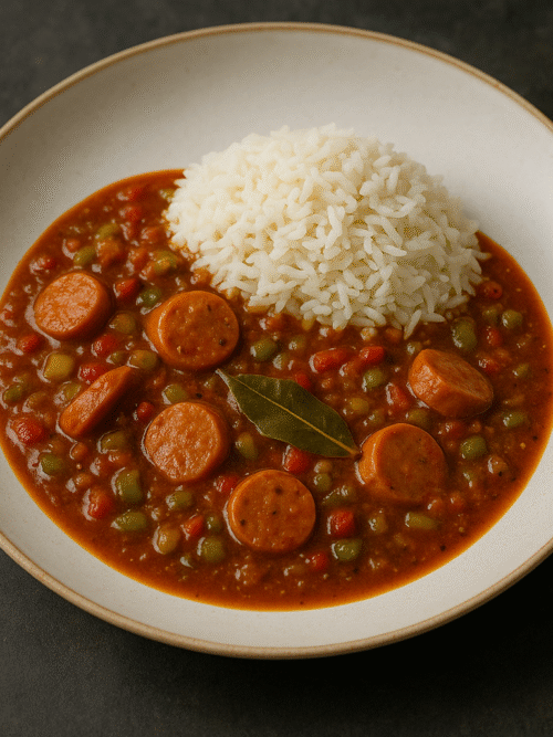 Estofado de salchichas Gumbo | CocinaCanalla