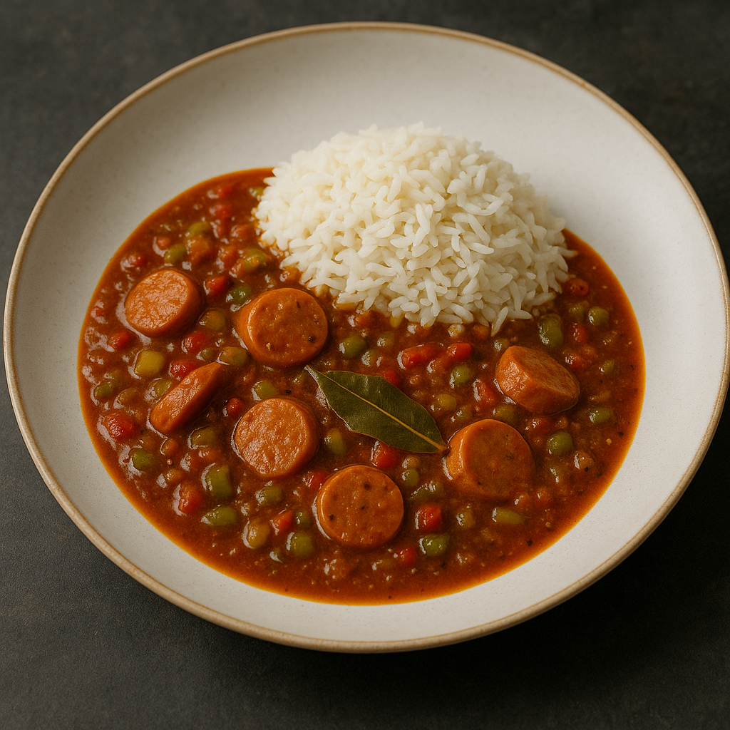 Estofado de salchichas Gumbo | CocinaCanalla