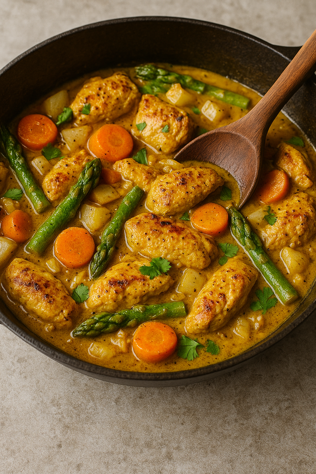 Pollo con verduras en sartén | CocinaCanalla.es