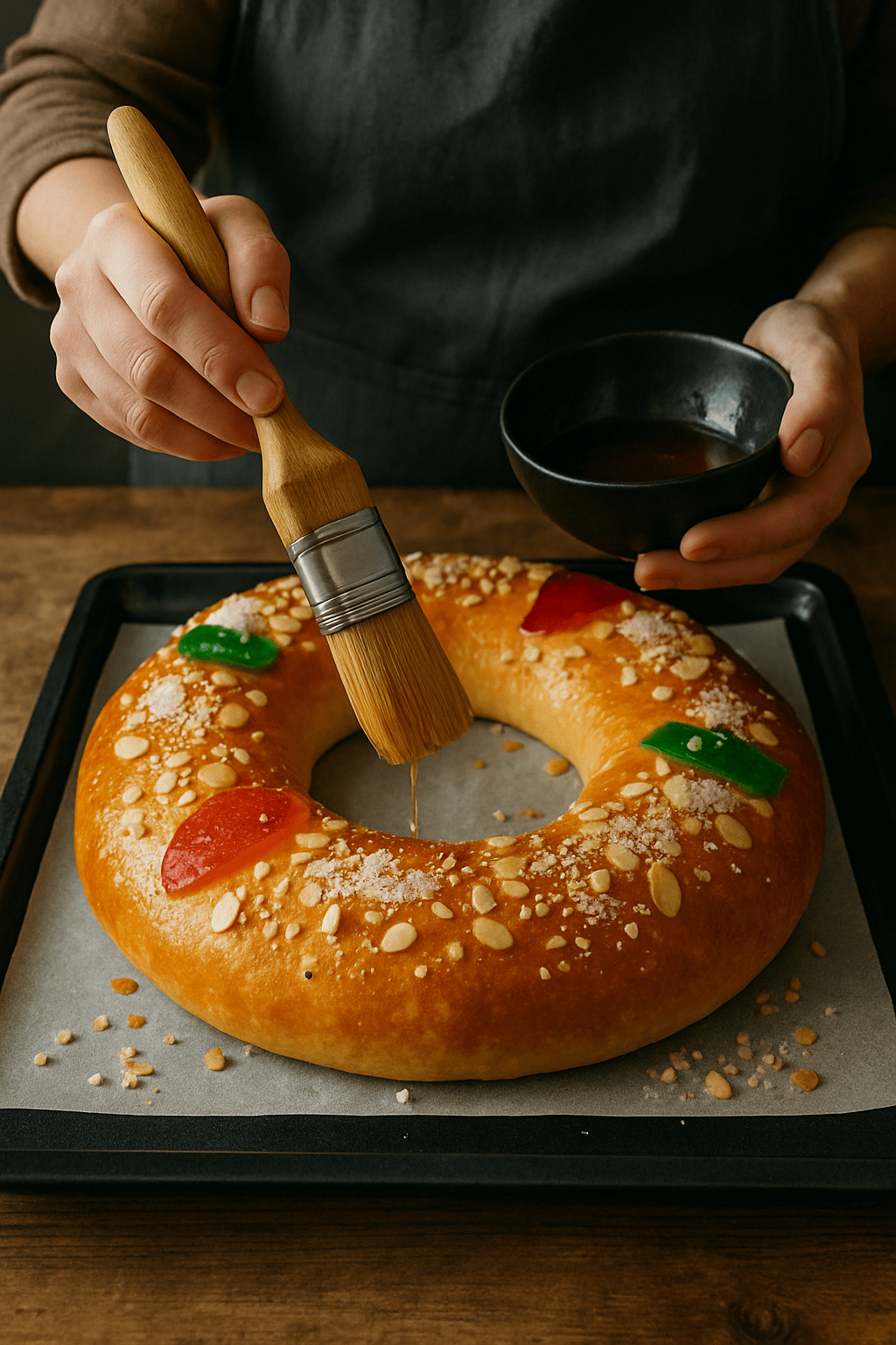Pintar roscón casero | CocinaCanalla.es