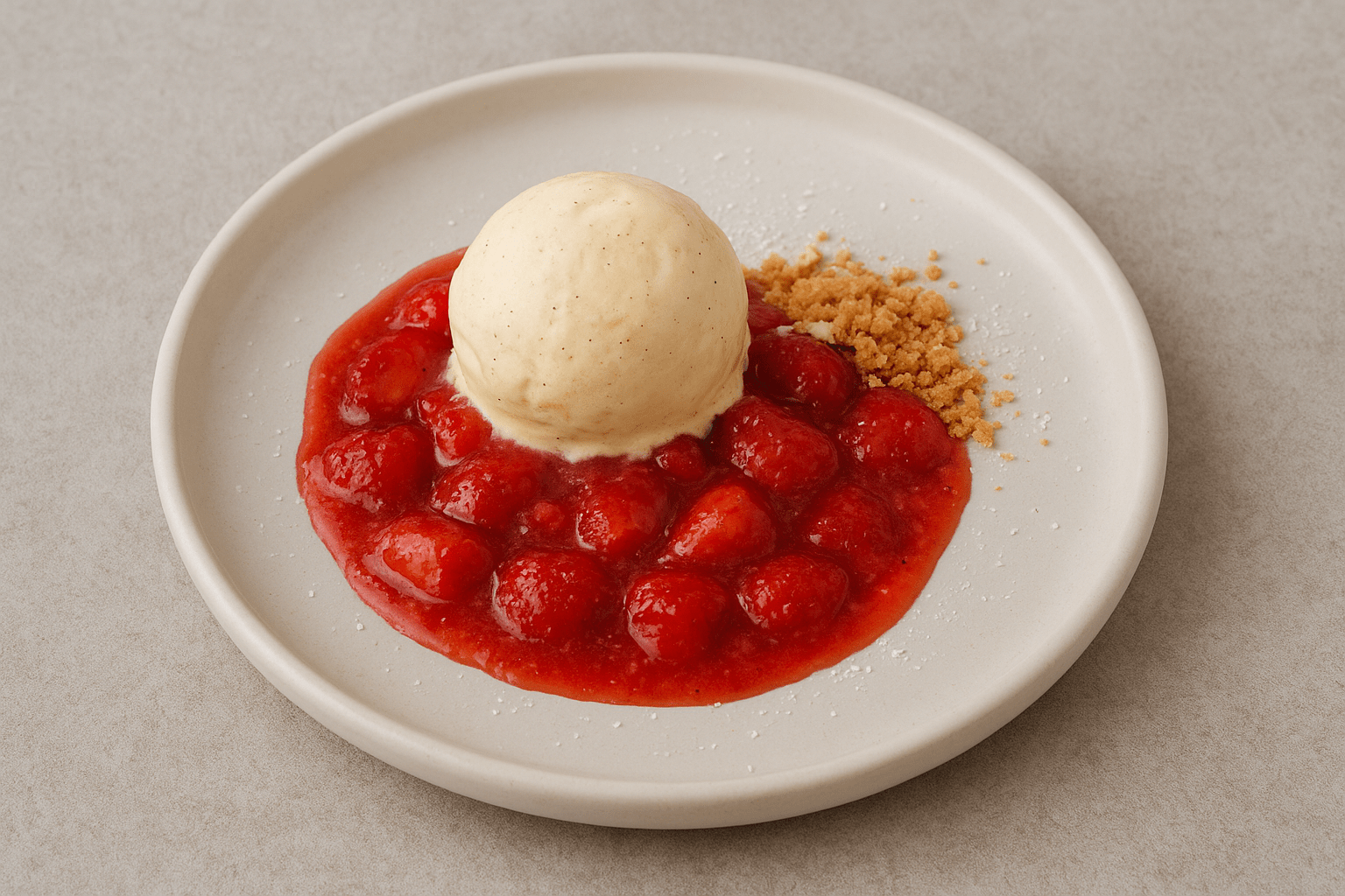 Sopa Fría de Fresas con Helado | CocinaCanalla.es
