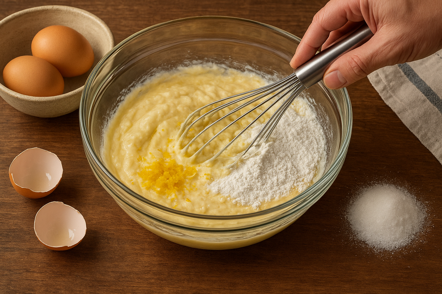 Masa con harina para bizcocho de yogur | Cocina Canalla
