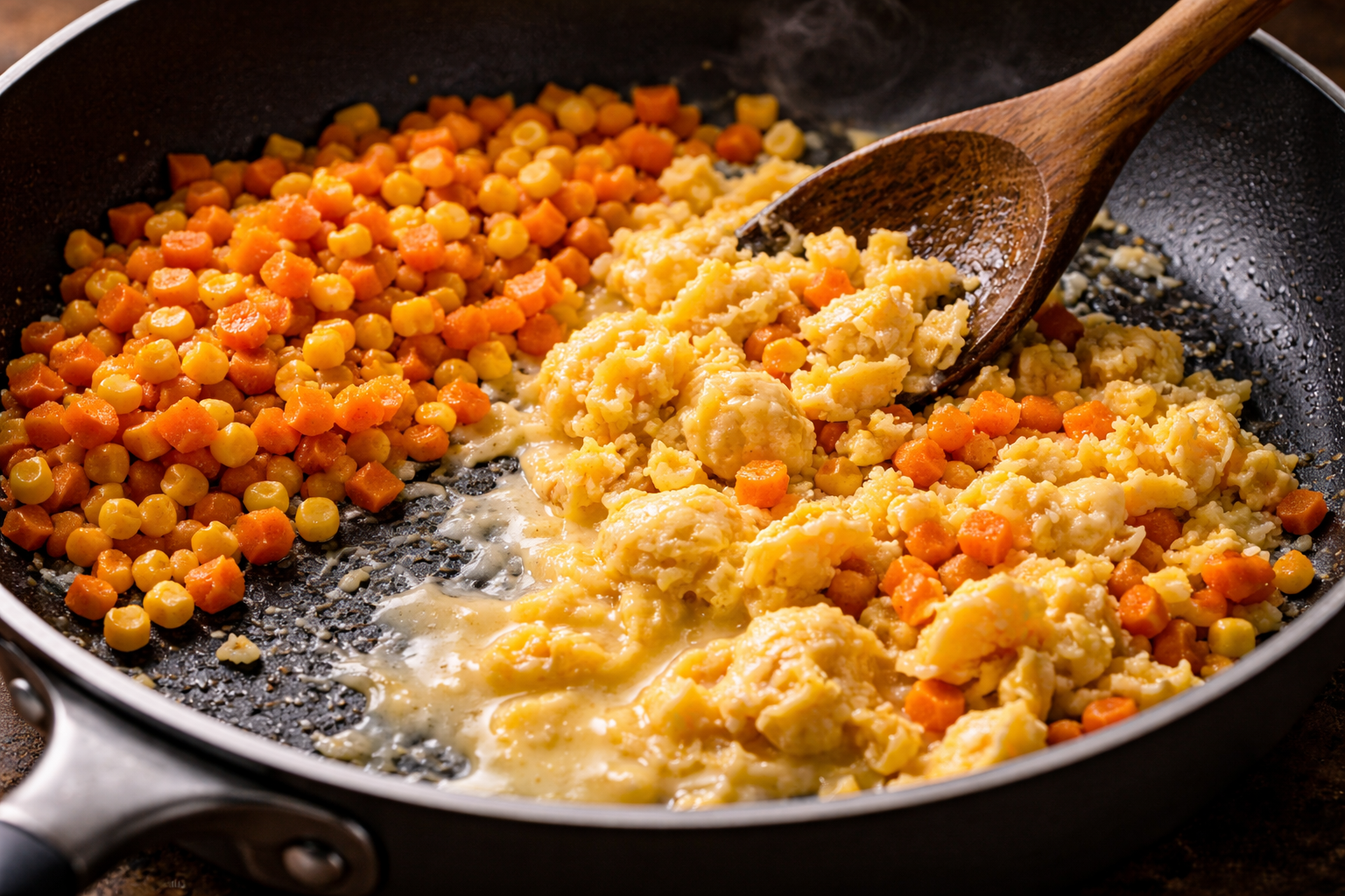 Verduras y huevo para arroz chino | CocinaCanalla