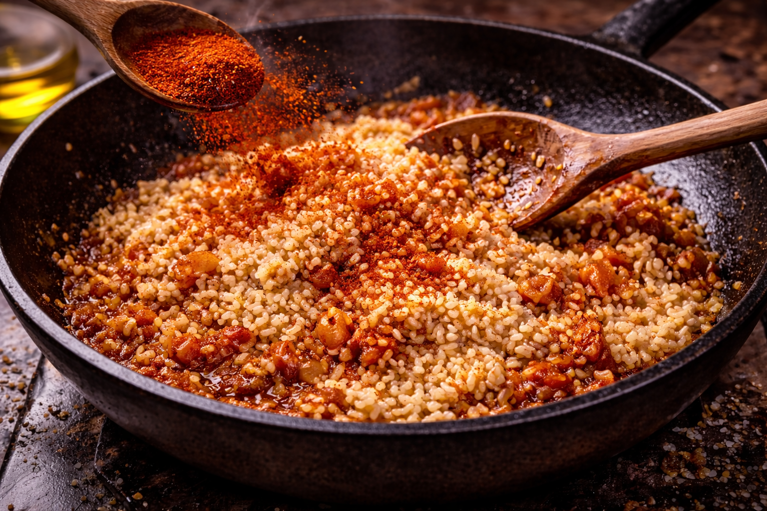 Arroz salteado con sofrito y pimentón | CocinaCanalla
