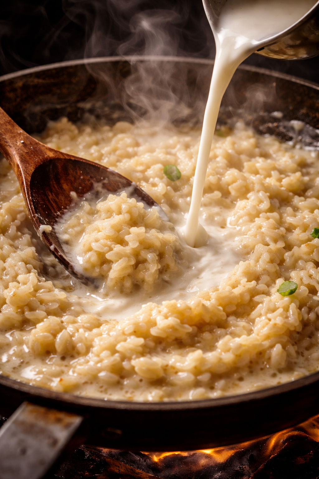Risotto con leche de coco en sartén | Cocina Canalla