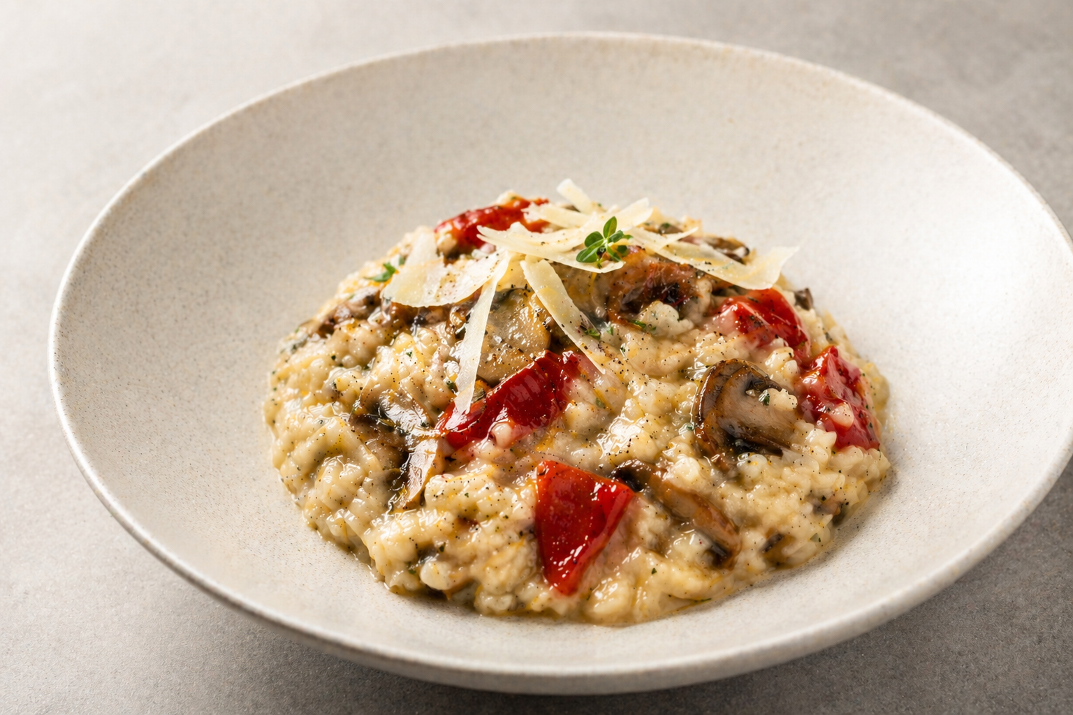 Risotto de Champiñones y Pimiento piquillo | Cocina Canalla