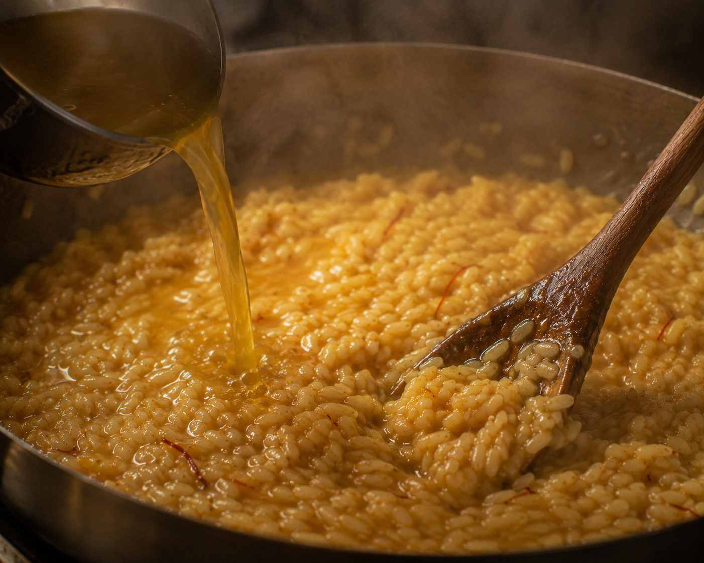 Risotto azafrán preparación | CocinaCanalla